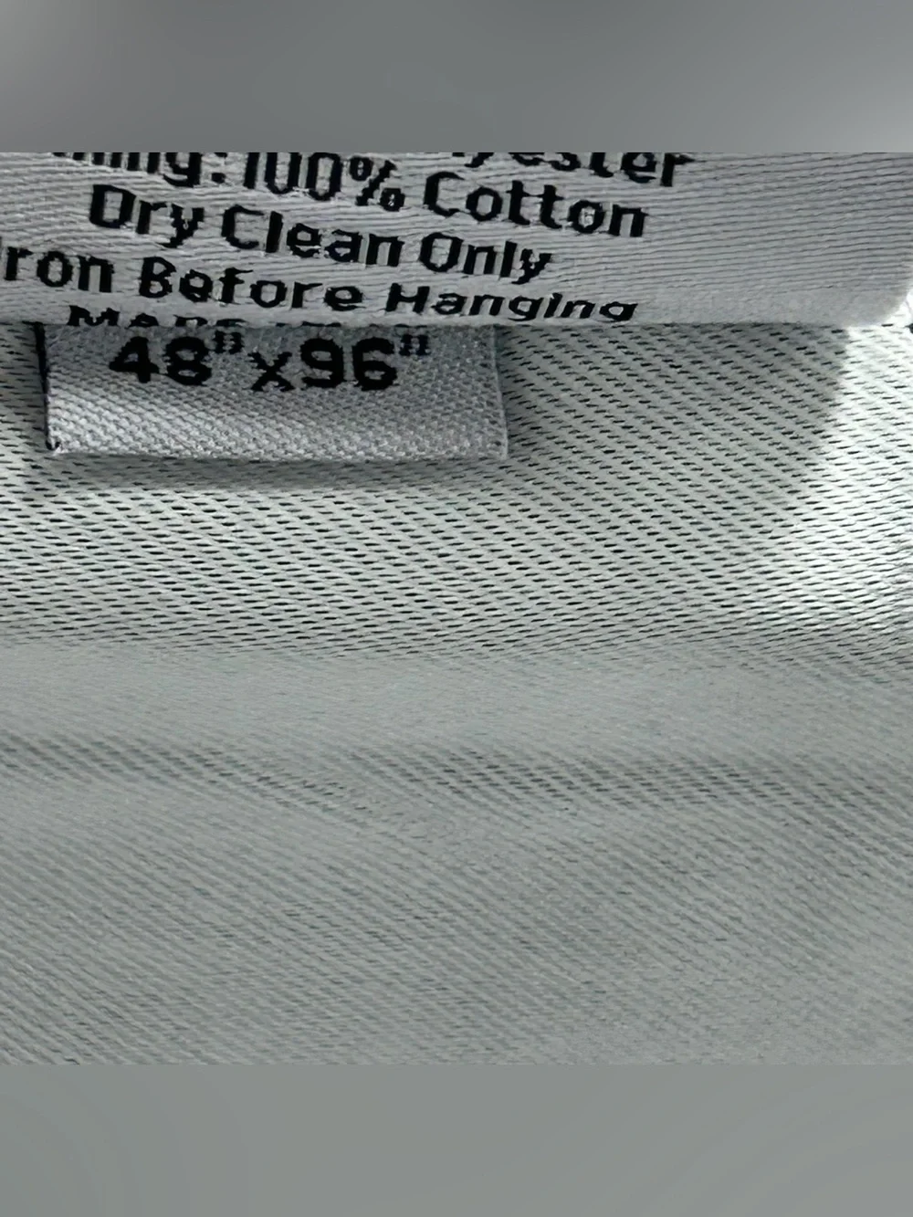 QUINCE Set Of 2 48x96 European Linen True Blackout Curtains White 8540